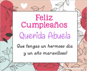 Tarjetas De Cumpleaños Para Tu Abuela Imágenes Con Frases